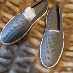 NEW never worn Blair Vince Taupe Perforated Slip-On Sneakers